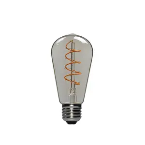 Lampu LED, Edison, bola lampu antik, filamen LED, dapat diredupkan, putih hangat