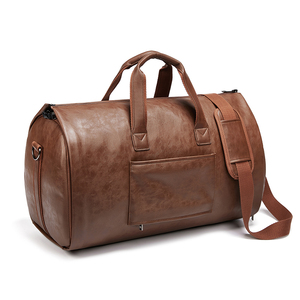 Venta al por mayor al aire libre PU cuero equipaje bolsa de viaje traje de negocios bolsa de los hombres bolsa de viaje de lona - Product Image 5