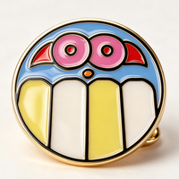 Pin Bros Logam Kustom Berkualitas Tinggi Grosir, Enamel Keras dan Lunak, Motif Poppy, untuk Hari Peringatan, Pemasok