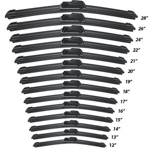 Balais d'essuie-glace en caoutchouc souple de qualité supérieure, ajustement universel, sans cadre, pour <span class=keywords><strong>pare</strong></span>-<span class=keywords><strong>brise</strong></span> automobile, haute performance, structure sans armature BYD X3 - Product Image 3