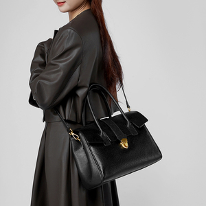 Sac à main pour femme Retro Sacs Main Femme Cuir Véritable Fait Main Business Fabricant Qualité Serviette - Product Image 3