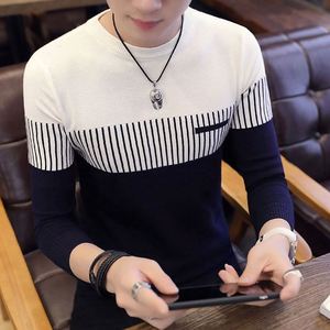 I-0372 Nuevo Suéter de Moda Otoñal, Tejido Transpirable, 120g, Poliéster/Nailon, Logotipo Frontal, Tendencia Coreana, Suéter Masculino al por Mayor - Product Image 1