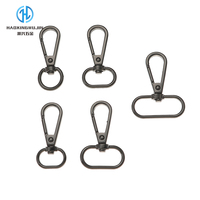 Mousqueton ovale en alliage de zinc durable et tendance, avec fermoir à ressort, crochet pivotant, porte-clés, clip à déclenchement, pour sangle de sac, lanière, DIY
