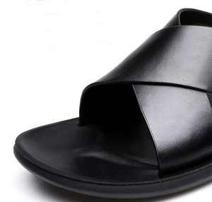 Sandalias de Verano para Hombre, Versión de Cuero, Antideslizantes, Chanclas de Playa - Product Image 6