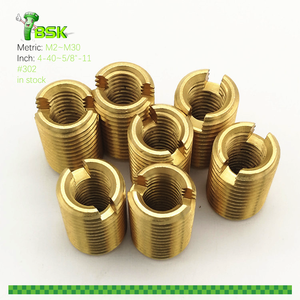 Vente en gros M3 M4 Écrous d'insertion de <span class=keywords><strong>meubles</strong></span> fendus à filetage en bois en acier inoxydable Écrous réducteurs pour équipement mécaniqueInserts filetés - Product Image 6