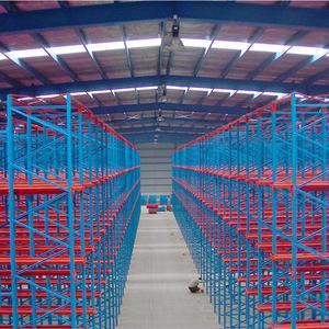 מחסן פילו מיסוך מדפים תעשייתיים משטח כונן מתכת במערכת מתלה עם גישה אחסון מלגזה - Product Image 4