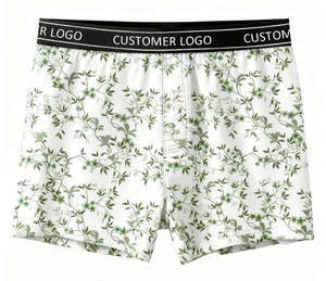 לוגו מותאם אישית הדפסה דיגיטלית מכנסי בוקסר ספורטיביים לגברים 100% פוליאסטר ציוד אימון מותניים בינוניים לוגו מותאם אישית קז'ואל סִגְנוֹן - Product Image 4