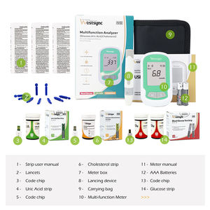 เครื่องตรวจเลือดที่บ้าน 3-in-1 ลดราคาพิเศษ - เครื่องวิเคราะห์ระดับน้ำตาลในเลือด กรดยูริก และคอเลสเตอรอลแบบออลอินวัน ใช้งานง่าย ตรวจสอบด้วยตนเองได้ - Product Image 6