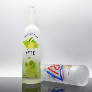 Personalizada de cristal de la certificación de la FDA de calidad alimentaria botella de vidrio botella de corcho para los espíritus para licor vodka tequila ron, ginebra - Product Image 1