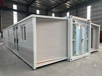 Maisons modulaires pliables de 20 pieds/40 pieds : Villas conteneurs portables et extensibles, adaptées à un usage résidentiel ou professionnel