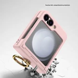 180 °   Étui de protection pliable pour Galaxy <span class=keywords><strong>Z</strong></span> <span class=keywords><strong>Flip</strong></span> 7/6/5/<span class=keywords><strong>4</strong></span>/3, protection intégrale à 360° °   Poignée rotative - Product Image 4