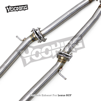 Échappement sport cat-back pour Lexus RC F/RCF 5.0L 2015-2021, silencieux sport X-Pipe en acier inoxydable avec embouts à valve