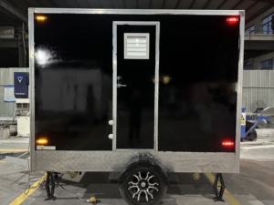 Remolque de Baño Portátil de Lujo Original 2026, Unidad Móvil de Baño Público VIP Negra, Construcción de Acero con Precio Competitivo - Product Image 5