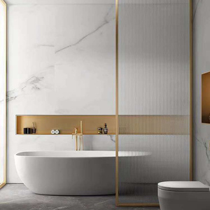 Changhong hiện đại trang trí Frosted Patterned Tempered Glass phòng tắm khô-ướt tách phân vùng màn hình - Product Image 3