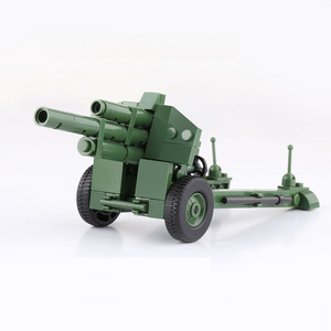 Figura de Soldado Militar en Miniatura de la Segunda Guerra Mundial, Arma del Ejército, Granada de Alta Potencia, Cañón Antitanque, Modelo de Ensamblaje, Bloques de Construcción, Juguetes - Product Image 2