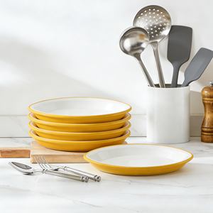 Plato Ovalado Apto para Lavavajillas, Platos y Bandejas de Melamina Irrompibles y Reutilizables, Bandeja de Servir de Melamina - Product Image 5