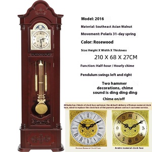 Phòng khách cơ khí phong trào Truyền Thống Trung quốc-phong cách cổ điển Châu Âu theo phong cách sàn đứng đồng hồ lớn bảng - Product Image 2