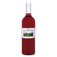 Vin Rosé Espagnol Sec de Haute Qualité, Cépage Monastrell, Vin de Table à Faible Teneur en Alcool, Bouteille 750ml avec Bouchon à Vis FINCA EL CENAJO