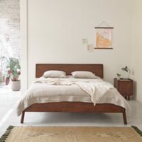 Lit Queen moderne personnalisé Lit superposé en bois massif et MDF pour les projets de design d'intérieur à la maison