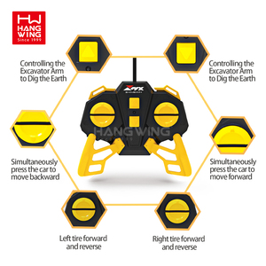 Hw 5ch RC Mô phỏng bánh xích máy xúc đồ chơi 1:24 xây dựng xe tải 2.4 Gam máy xúc kỹ thuật phương tiện đi lại đồ chơi Quà tặng tốt nhất cho trẻ em - Product Image 5