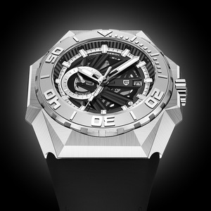 นาฬิกาข้อมือผู้ชาย Pagani Design ระบบออโตเมติก ตัวเรือนสแตนเลส หน้าปัดขนาดใหญ่ กันน้ำ 100 เมตร พร้อมฟังก์ชั่นวันที่อัตโนมัติ รุ่น PD-YS007 - Product Image 4
