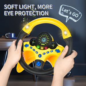 <span class=keywords><strong>Giochi</strong></span> educativi simulazione di rotazione elettrica a 360 gradi guida in auto con chiave di musica leggera giocattoli al volante per bambini per bambini - Product Image 5