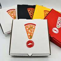 Boîtes à pizza personnalisées directement de l'usine, imprimées en couleur, en kraft, avec doublure en aluminium, pliables, jetables, pour emporter