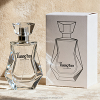 Flacon de parfum en verre de forme unique Nouvelle recommandation de produit Flacon pulvérisateur en verre à sertir Personnalisable Coffret cadeau exclusif