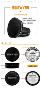 150g/200g/250g Étiquette Privée Coiffure Pommade OEM Grande Taille En Aluminium Pommade - Product Image 3