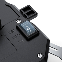 Support de téléphone à verrouillage rapide Chargeur sans fil pour moto et chargeur USB QC3.0