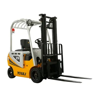 OEM 2.5 Ton 2500Kg Forklifts 3 Meters Solid Tire CE Certified Lithium Electric Forklift With Side Shifter