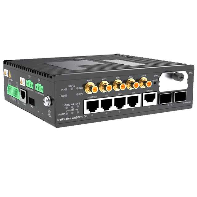 NetEngine AR502H-5G 50010516 2*RS485,1*D1/D0,3*GE(10/100/1000M RJ45),2*GE COMBO IoT Gateways Enterprise Sim Card Access Router