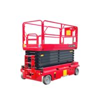 Plateforme élévatrice à ciseaux hydraulique 13,8 m CE mobile autopropulsée électrique 2000x1300 mm personnalisable