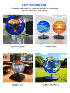Publicité commerciale Globe vidéo LED 3D à 360 degrés en couleur pleine, sphère LED, affichage d'<span class=keywords><strong>emoji</strong></span>, boule pour centres commerciaux - Product Image 6