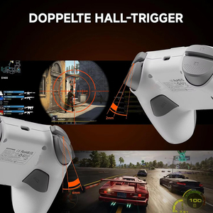 STK-7052P <b>Wireless</b> Game Controller with Smart Screen RGB Lights Hall Effect Eco-Friendly 1000mAh Battery Joystick for Mobile <b>PC</b> - Product Image 3