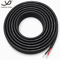 Kabel PV Surya Twin Core 2x6mm² H1Z2Z2-K DC 1500V Tembaga Berlapis Timah XLPO Bebas Halogen EN 50618 Kabel Fotovoltaik untuk Panel Surya