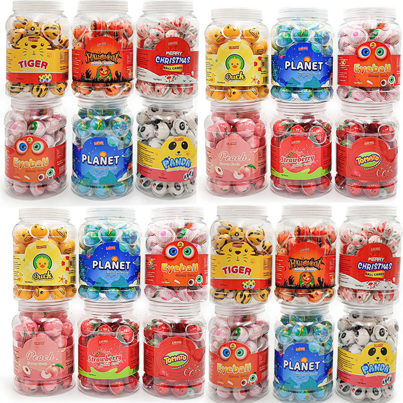 Confectionery Supplier Wholesale Custom Private Labels Gummy Candies Ball Gummy Jelly Candy