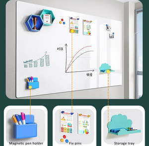 <span class=keywords><strong>Tableau</strong></span> noir et autocollant mural <span class=keywords><strong>pour</strong></span> <span class=keywords><strong>tableau</strong></span> blanc à usage de bureau, <span class=keywords><strong>petit</strong></span> verre de <span class=keywords><strong>tableau</strong></span> noir amovible magnétiquement <span class=keywords><strong>pour</strong></span> un usage domestique - Product Image 3