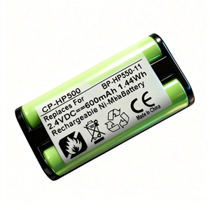 CP-HP500 แบตเตอรี่แบบชาร์จไฟได้ Ni-Mh 2.4V 600mAh สำหรับหูฟังโซนี่ MDR-RF925 RF4000K - Product Image 1