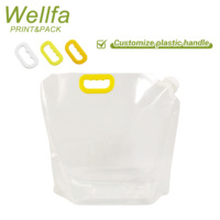 Pochettes souples transparentes personnalisées pour eau et liquides, pliables, avec bec verseur, pour le stockage et la recharge, disponibles en 10L, 1000ml, 1 Gallon, 5L, 4L, 2L, 3L, 5 Litres