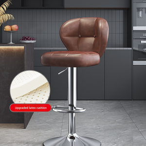 Chaises de bar américaines Tabouret de bar haut Chaises de bar à domicile Chaises de bar de style européen Chaises hautes de réception Chaises de bar à la mode - Product Image 6