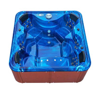 Baignoire en acrylique de style surf, massage, thermostat, spa à bulles, grande capacité, pour villa et jardin