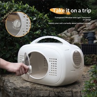 Sac de transport portable pour animaux de compagnie (chats et chiens) - Respirant, imperméable, grande capacité, modèle capsule spatiale XDB-467