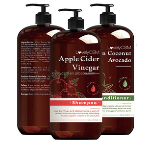 LovelyCSM biotine <span class=keywords><strong>vinaigre</strong></span> de cidre de pomme shampooing perte de cheveux revitalisant à la noix de coco shampooing et revitalisant sans sulfate de parabène biologique - Product Image 1