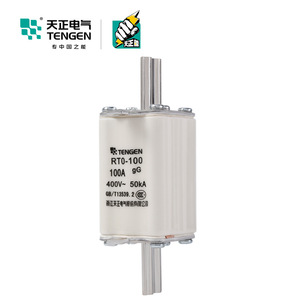 Tengen 100A ฟิวส์ Rto-100ชนิด400V GG ฟิวส์สัมผัสมีดเซรามิกสำหรับป้องกันวงจรแรงดันไฟฟ้าต่ำ - Product Image 1