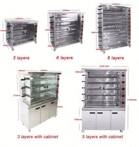 Machine à rôtir au gaz professionnelle à grande capacité, 3-6-9 broches, rôtissoire automatique, rôtissoire à <span class=keywords><strong>poulet</strong></span> au gaz - Product Image 6