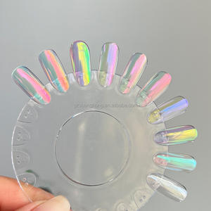 SH lüks tırnak Glitter şeftali pembe Aurora krom tozu Moonlight renkler için tırnak salonu pigmentler bukalemun etkisi <span class=keywords><strong>TIO2</strong></span> uyumlu - Product Image 6