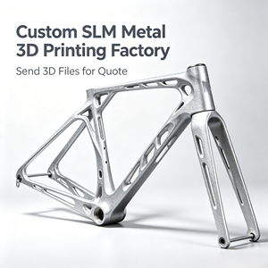 SLM 3D Metal Printing Service, 3D Printing Prototype, Custom Titanium Bicycle <b>Frame</b> Road <b>Bike</b> <b>Frame</b> Manufacturer, OEM <b>Bike</b> Parts - Product Image 1