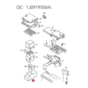 1 J0919506N 1 J0919506Q 357919506C 1 J0919506 Kühlkörper lüfter Nachlauf relais Kühlkörper lüfter Steuergerät Relais für Audi - Product Image 4