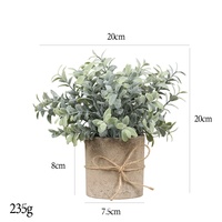 Mini plantes artificielles réalistes en pot avec pots pour la décoration de la maison, du bureau et des tables